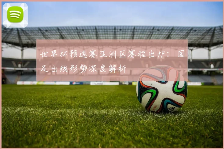 世界杯预选赛亚洲区赛程出炉：国足出线形势深度解析